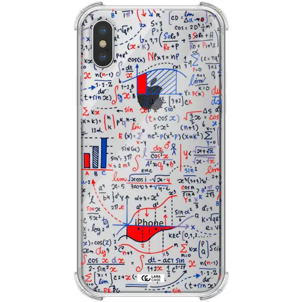 Math Blackboard Apple iPhone X Clear PC Case
