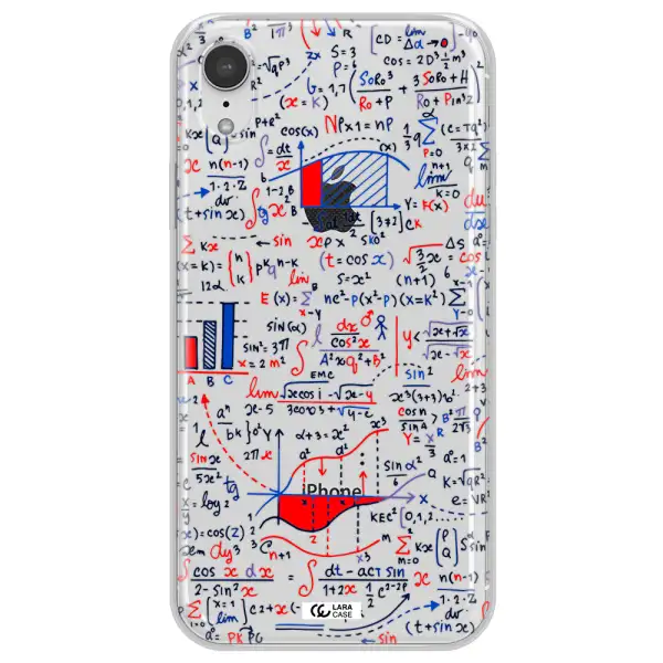 Math Blackboard Apple iPhone XR Clear TPU Case
