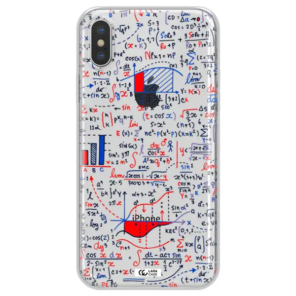 Math Blackboard Apple iPhone XS max Clear TPU Case