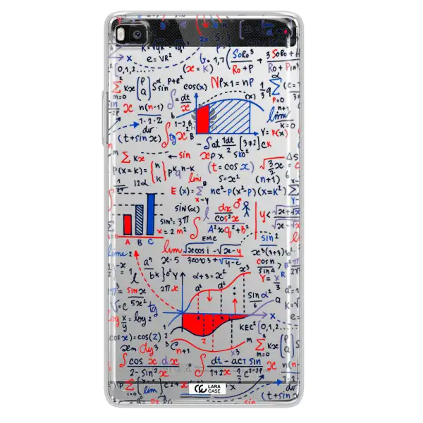 Math Blackboard Huawei P8 Clear TPU Case