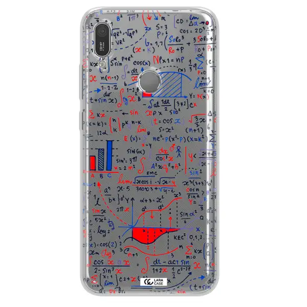 Math Blackboard Huawei Y6 2019 Clear TPU Case