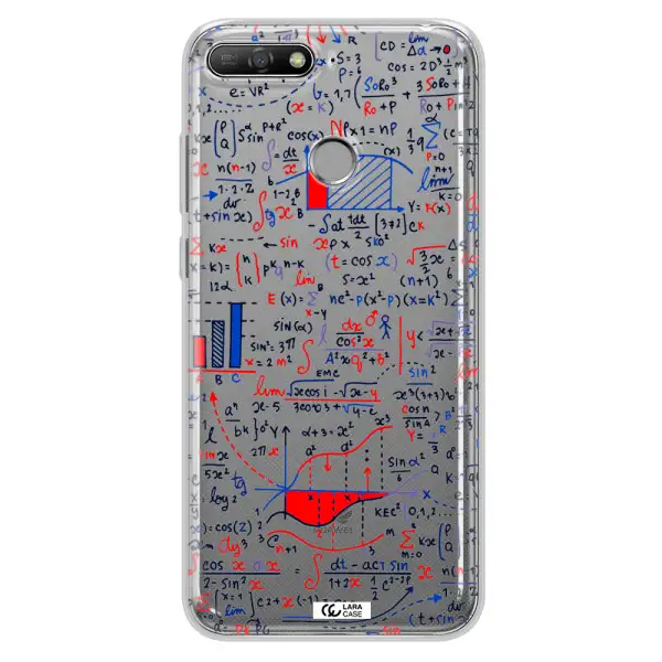 Math Blackboard Huawei Y6 Prime 2018 Clear TPU Case