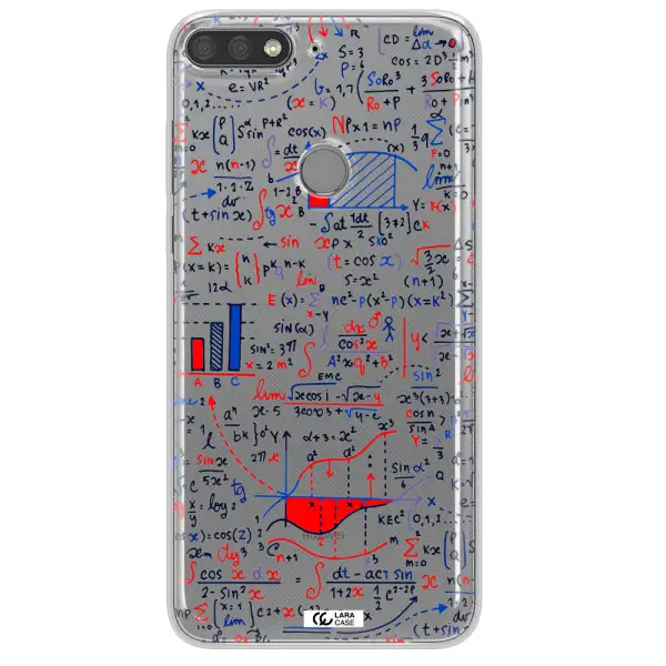 Math Blackboard Huawei Y7 Prime 2018 Clear TPU Case