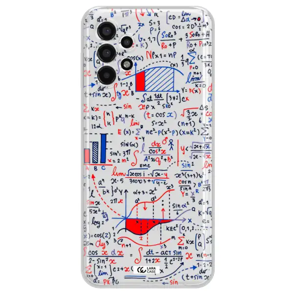 Math Blackboard Samsung A13 4g Clear TPU Case