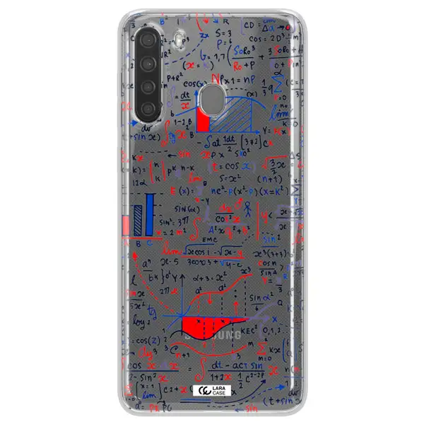 Math Blackboard Samsung A21 Clear TPU Case