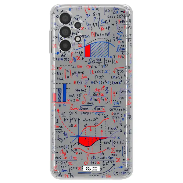 Math Blackboard Samsung A32 Clear TPU Case