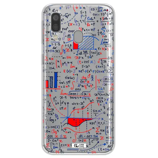 Math Blackboard Samsung A40 Clear TPU Case