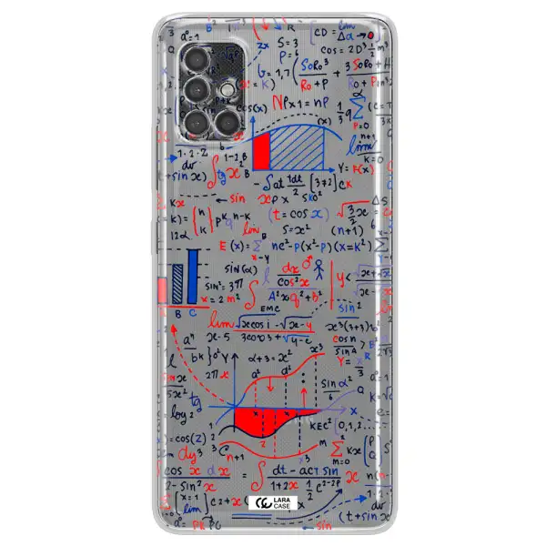 Math Blackboard Samsung A40S Clear Tpu Case