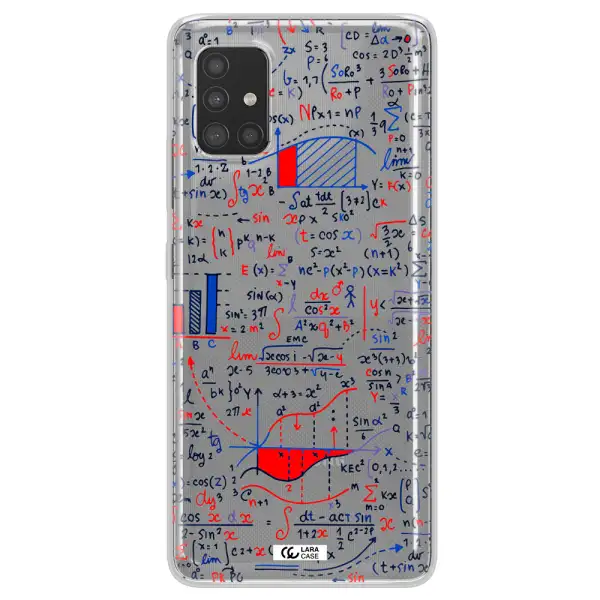 Math Blackboard Samsung A51 Clear TPU Case