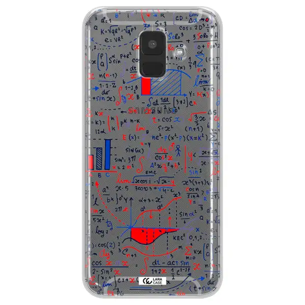 Math Blackboard Samsung A6 Clear TPU Case