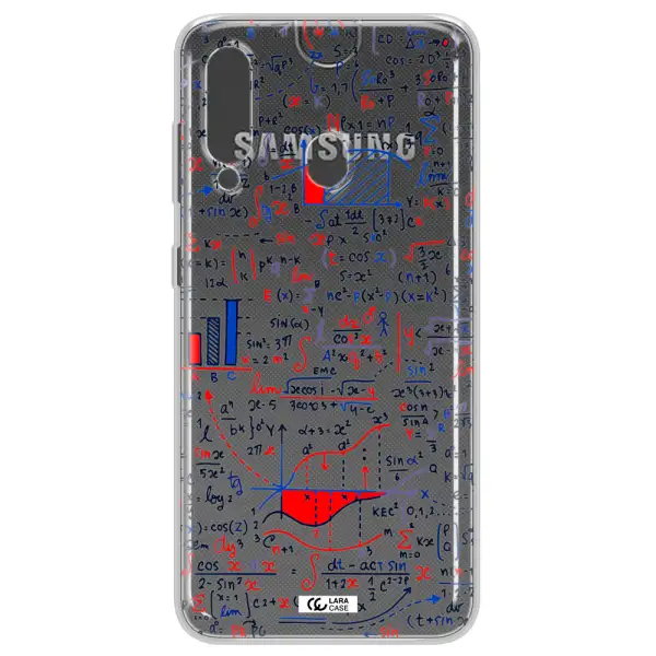 Math Blackboard Samsung A60 Clear TPU Case