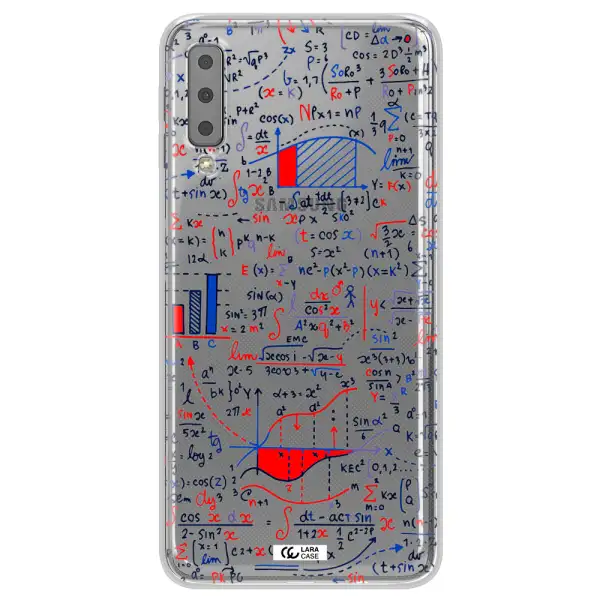 Math Blackboard Samsung A7 2018 Clear TPU Case