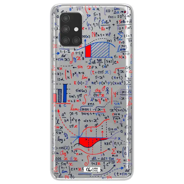 Math Blackboard Samsung A71 Clear TPU Case