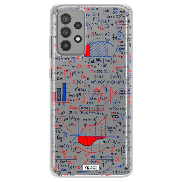 Math Blackboard Samsung A72 Clear TPU Case