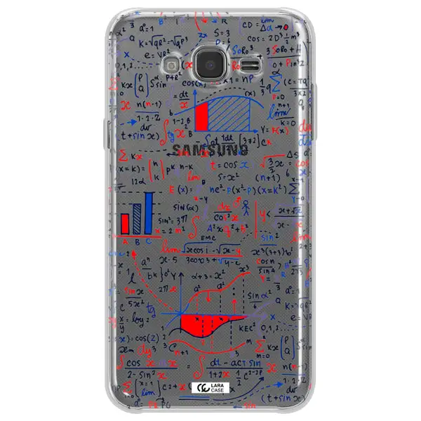 Math Blackboard Samsung J7 2015 Clear TPU Case
