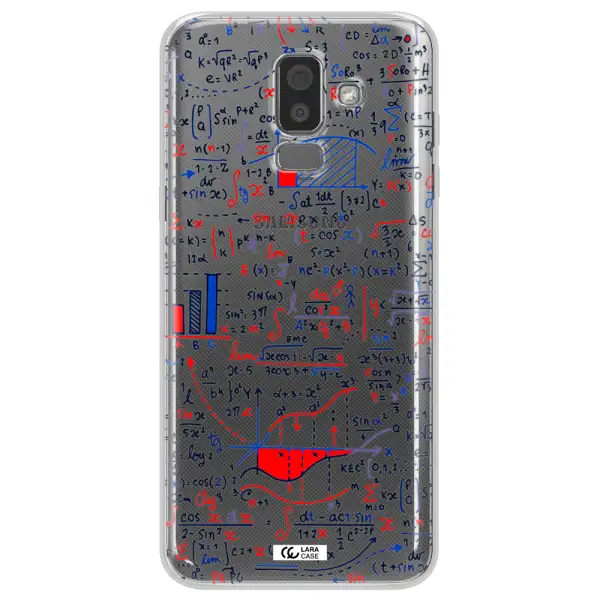 Math Blackboard Samsung J8 Clear TPU Case