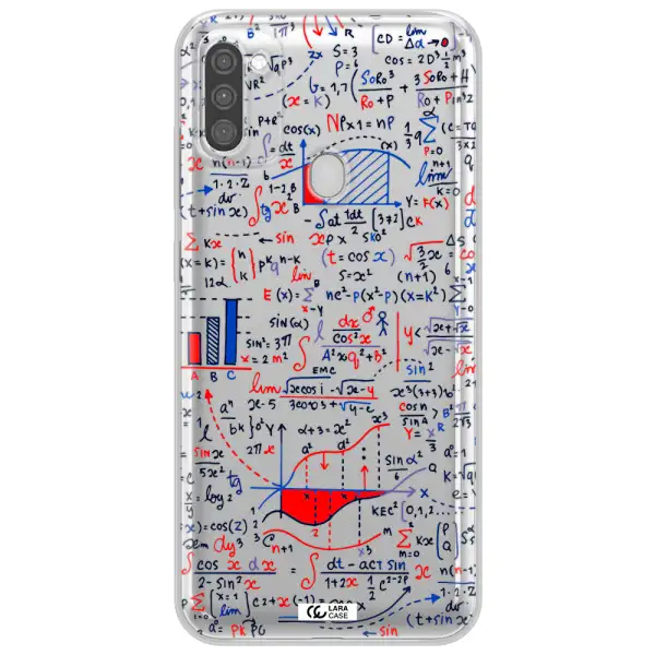 Math Blackboard Samsung M11 Clear TPU Case