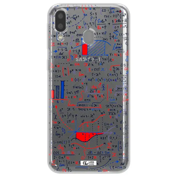 Math Blackboard Samsung M20 Clear TPU Case