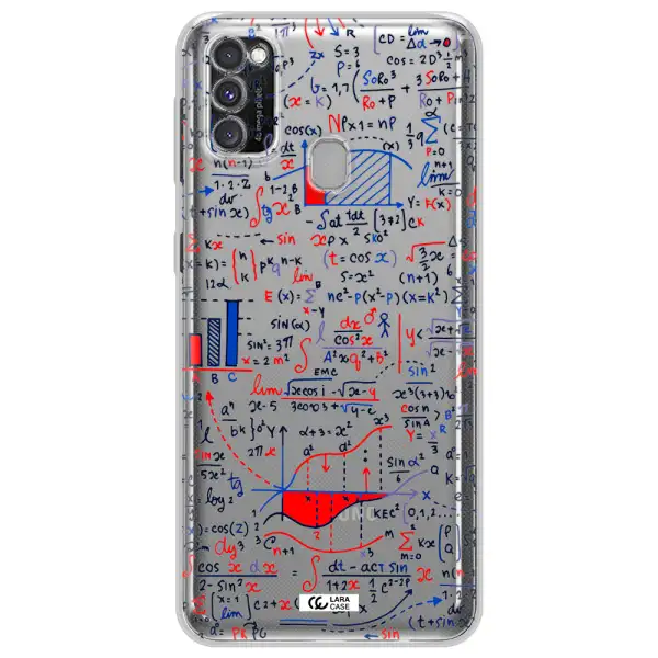 Math Blackboard Samsung M30S Clear TPU Case