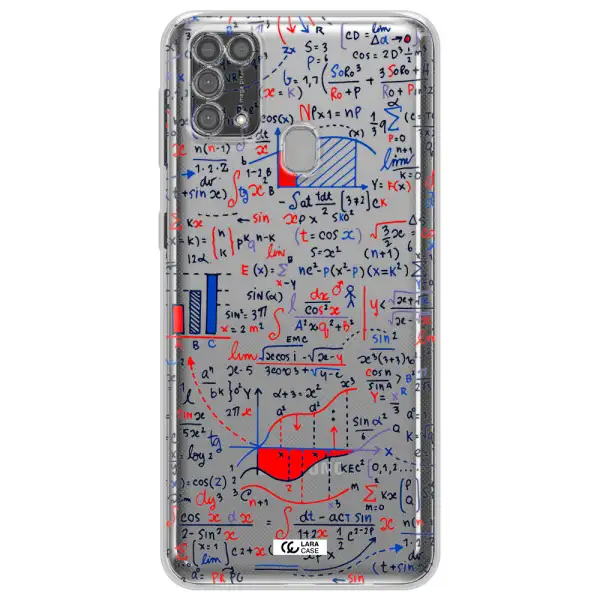 Math Blackboard Samsung M31 Clear TPU Case