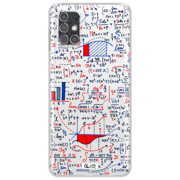 Math Blackboard Samsung M31S Clear TPU Case