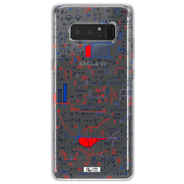 Math Blackboard Samsung Note 8 Clear TPU Case