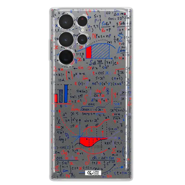 Math Blackboard Samsung S 22 Ultra Clear TPU Case