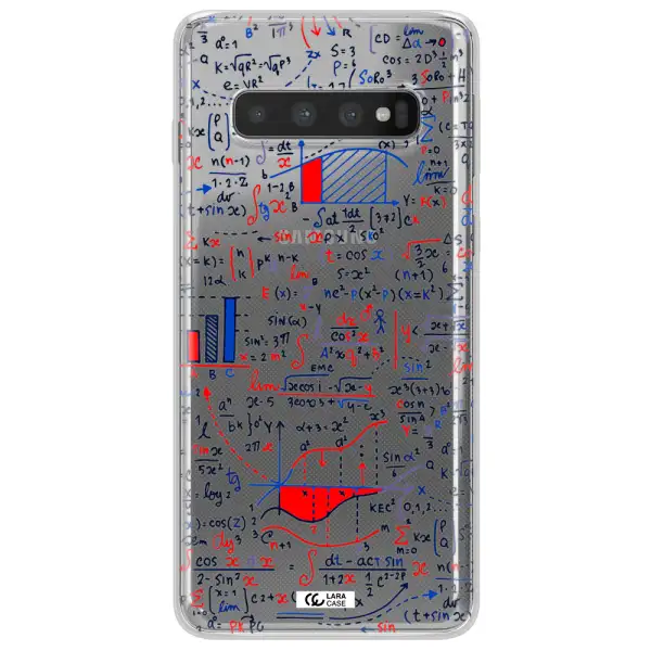 Math Blackboard Samsung S10 Plus Clear TPU Case