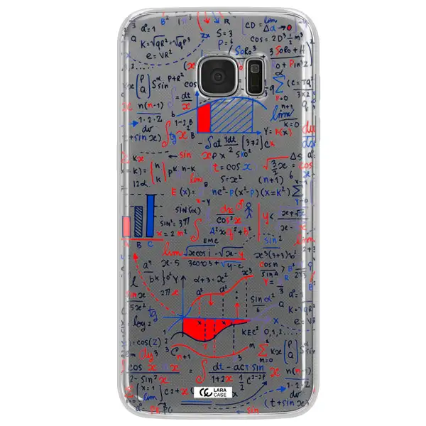 Math Blackboard Samsung S7 Edge Clear TPU Case