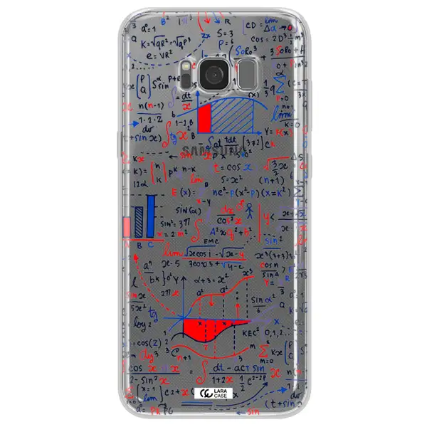 Math Blackboard Samsung S8 Plus Clear TPU Case