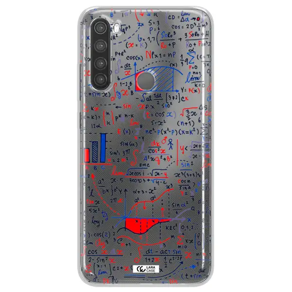 Math Blackboard Xiaomi Note 8 Clear TPU Case