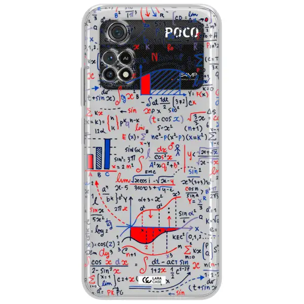 Math Blackboard Xiaomi Poco M4 Pro 4G Clear Tpu Case