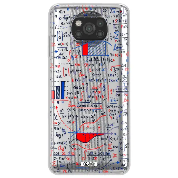 Math Blackboard Xiaomi Poco X3 Clear TPU Case