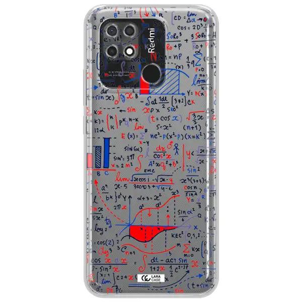 Math Blackboard Xiaomi Redmi 10C Clear TPU Case
