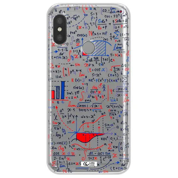 Math Blackboard Xiaomi Redmi 6 Pro Clear TPU Case