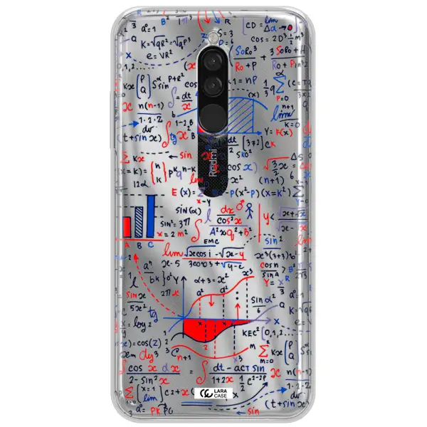 Math Blackboard Xiaomi Redmi 8 Clear Tpu Case