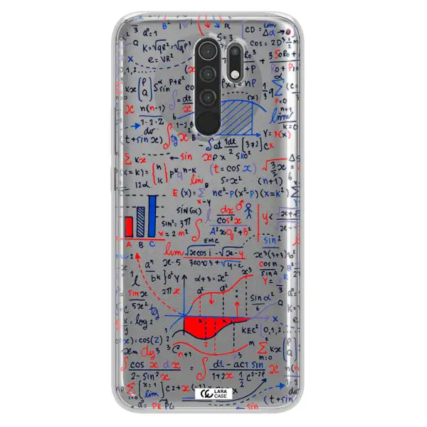 Math Blackboard Xiaomi Redmi 9 Clear TPU Case