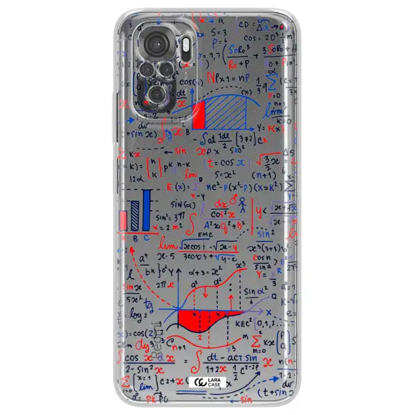 Math Blackboard Xiaomi Redmi Note 10S Clear Tpu Case