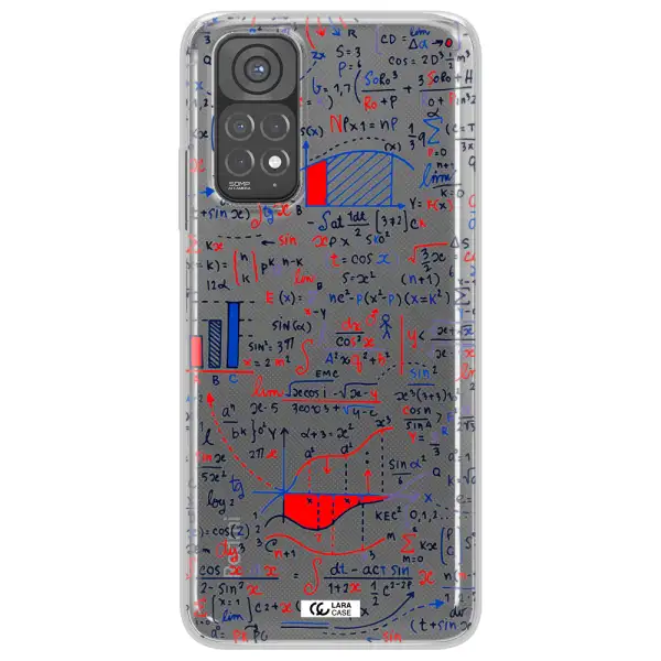 Math Blackboard Xiaomi Redmi Note 11 Clear TPU Case