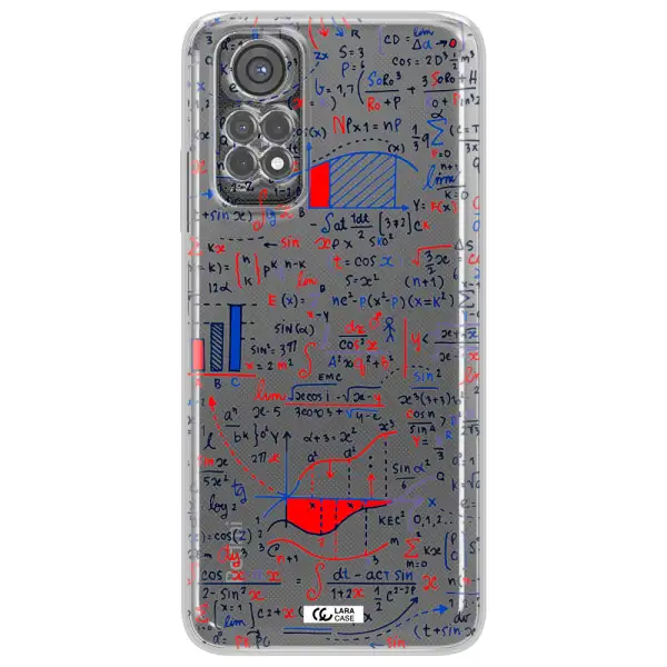 Math Blackboard Xiaomi Redmi Note 11S Clear Tpu Case
