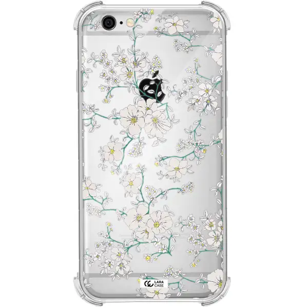 White Flower Apple iPhone 6 Clear PC Case