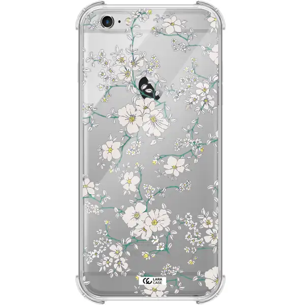 White Flower Apple iPhone 6S Clear PC Case