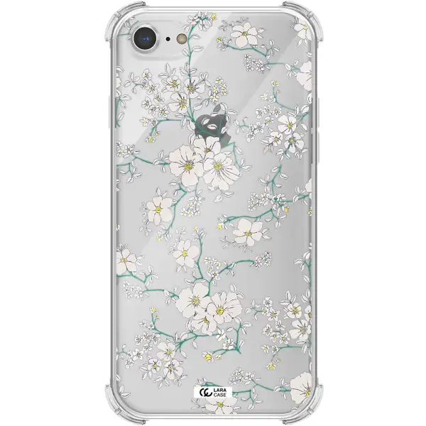 White Flower Apple iPhone 7 Clear PC Case