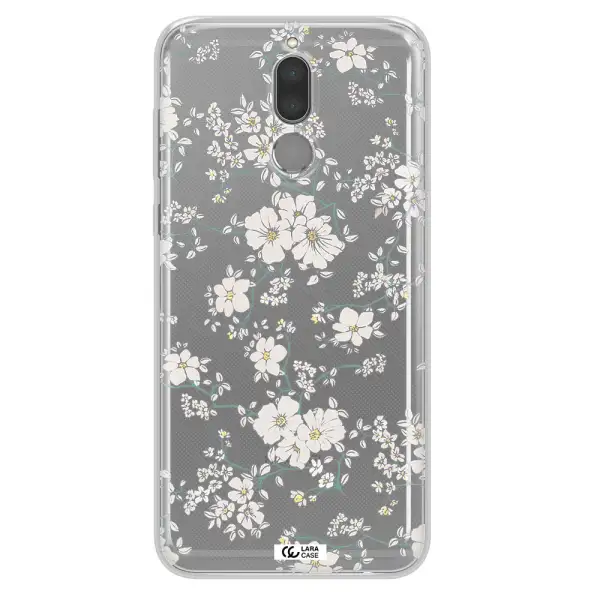 White Flower Huawei Mate 10 Lite Clear TPU Case