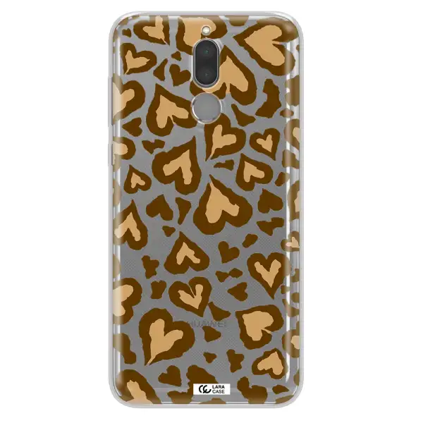 Heart Leopard Huawei Mate 10 Lite Clear TPU Case