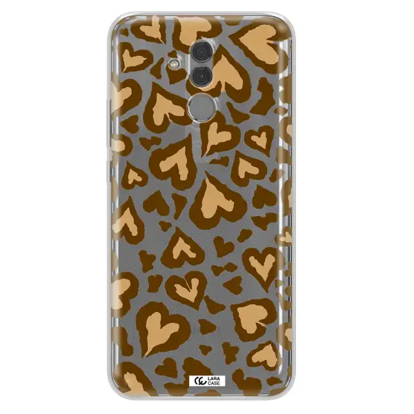 Heart Leopard Huawei Mate 20 Lite Clear TPU Case