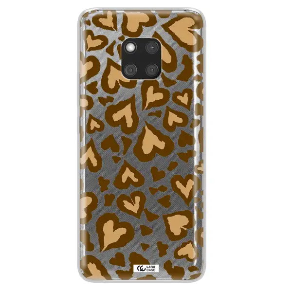 Heart Leopard Huawei Mate 20 Pro Clear TPU Case