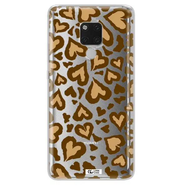 Heart Leopard Huawei Mate 20X Clear TPU Case