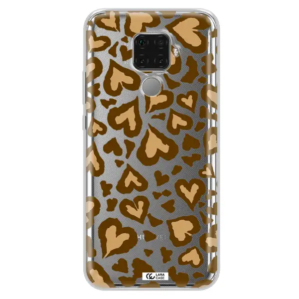 Heart Leopard Huawei Mate 30 Lite Clear TPU Case