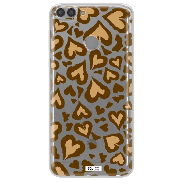 Heart Leopard Huawei P Smart Clear TPU Case